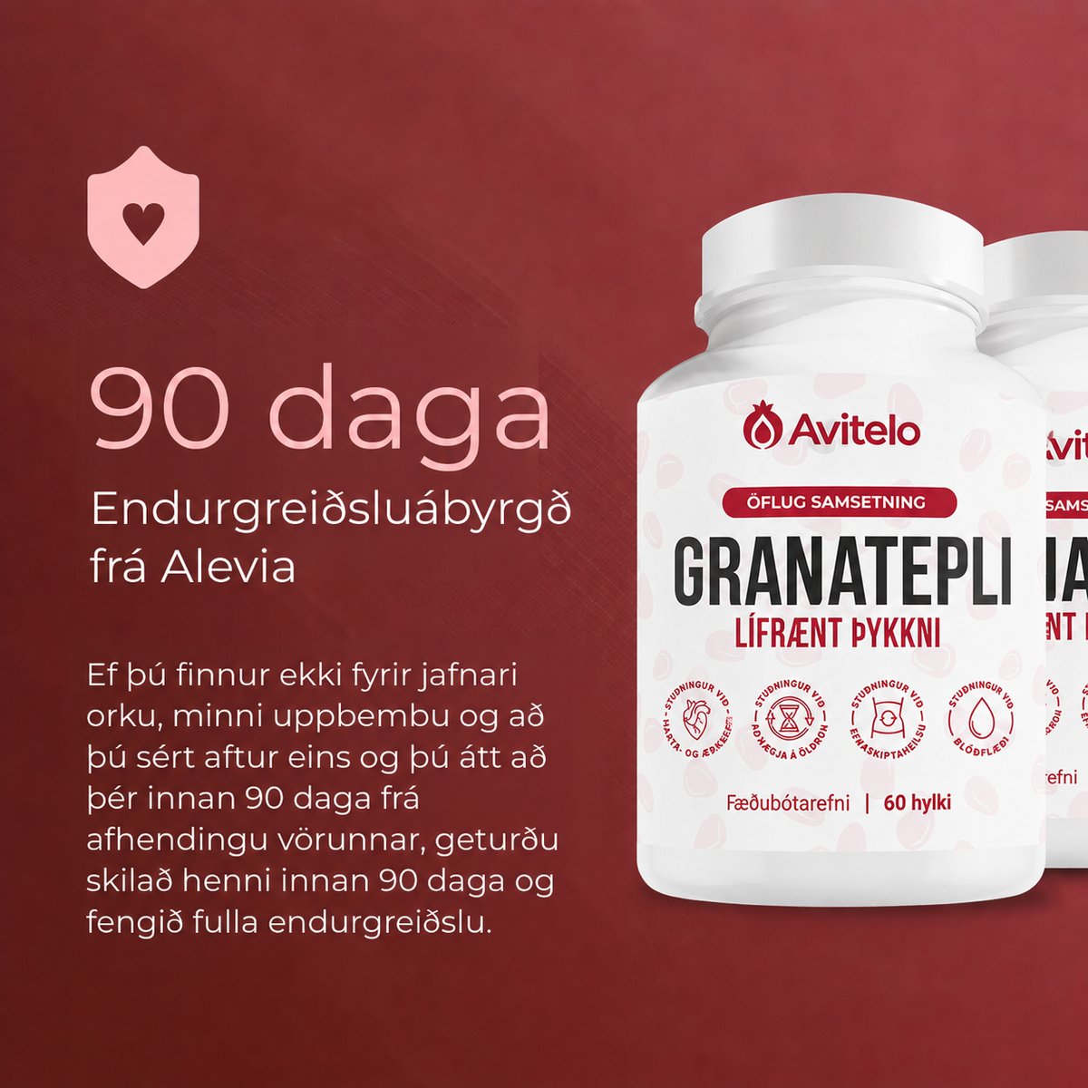 Hylki Með Lífrænu Granateplaþykkni